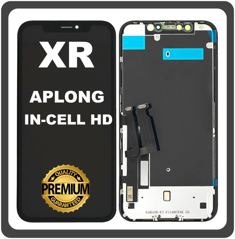 HQOEMForAppleiPhoneXR(A2105,A1984)APLONGInCellHDLCDΟθόνη+TouchScreenDigitizerBlack(LifetimeWarranty)